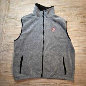 Timberline Colorado Vest Mens XL Gray Fleece Full Zip Super Soft Pockets Outdoor